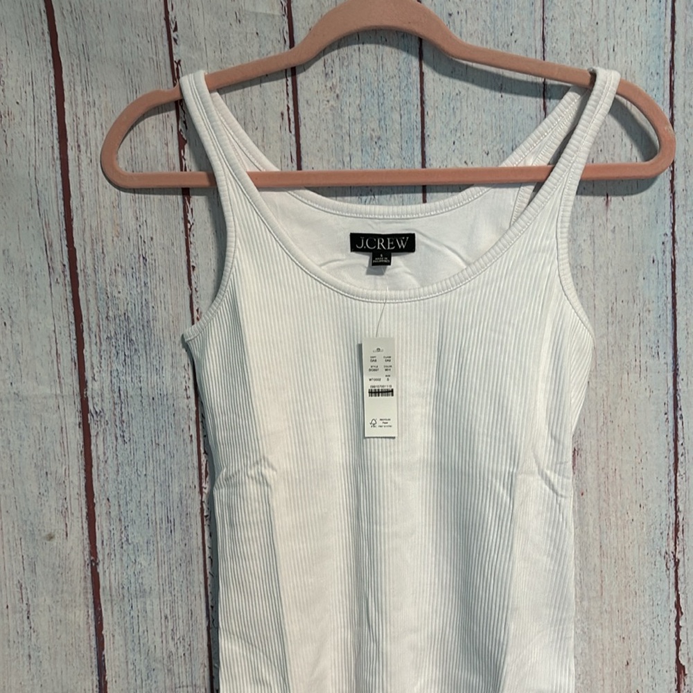 NWT J. Crew Vintage rib shelf-bra tank top - Picture 7 of 15